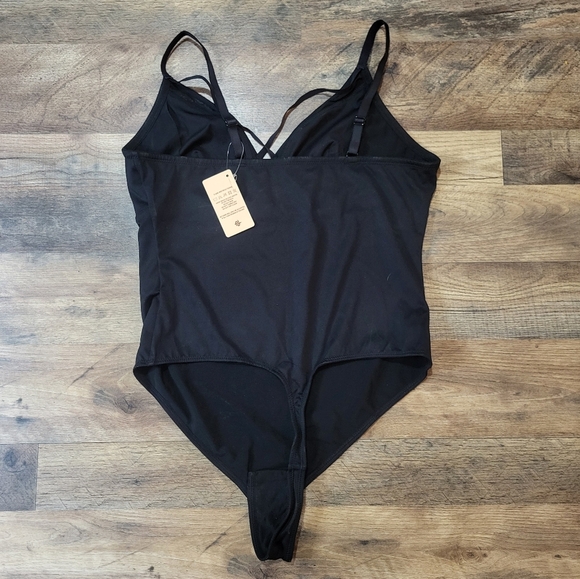 Popilush Women's Deep V Criss Cross Tummy Control Shapewear Bodysuit Size XXL - Picture 9 of 10